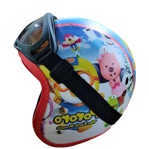 Jual Helm Anak Bogo Kacamata Retro 2 3 4 5 6 Tahun Karakter Pororo