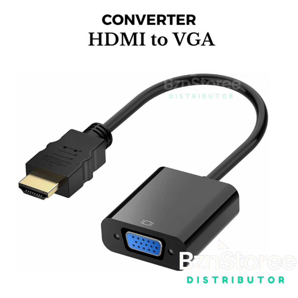 Jual CONVERTER HDMI TO VGA ADAPTER /CONVERTER HDMI TO VGA / KONEKTOR