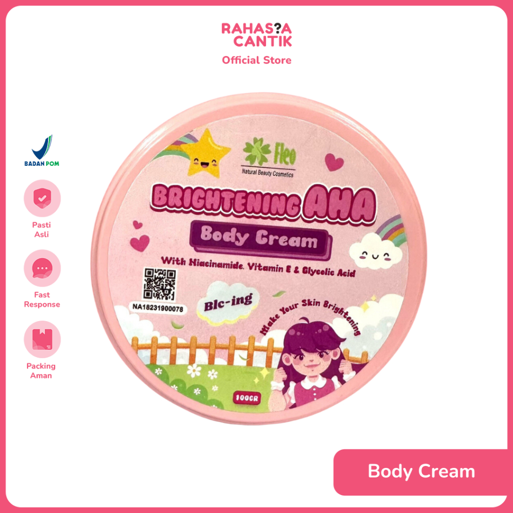 Jual Fleo Body Cream Bleaching Badan 100gr Shopee Indonesia