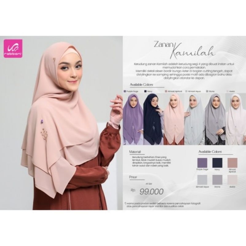 Jual Rabbani - Kerudung Zanan Kamilah ORIGINAL | Shopee Indonesia