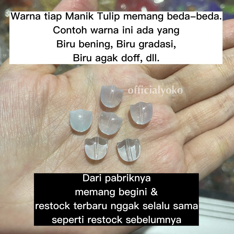 Jual Manik Bunga Tulip (1 pasang isi 1 daun & 1 bunga) | Shopee Indonesia