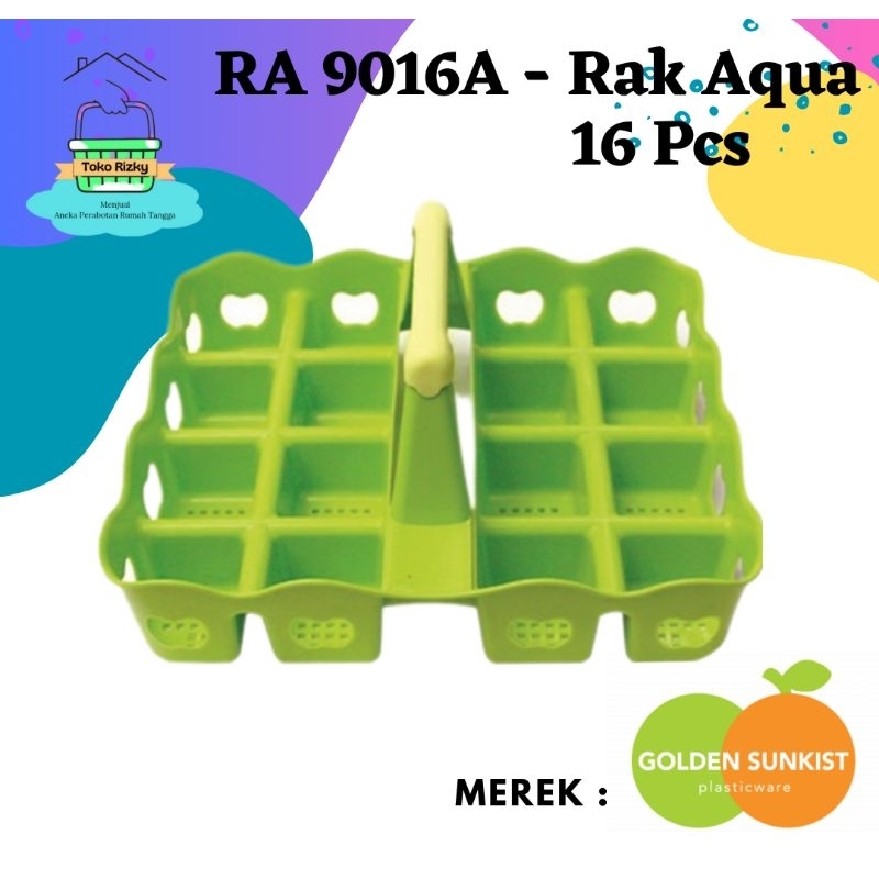 Jual Tempat Keranjang Air Mineral Rak Aqua Isi 16 Shopee Indonesia 9809