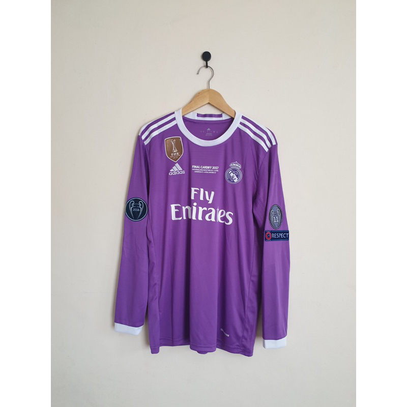 Jual Jersey Retro Rare Long Sleeve Real Madrid Away Champions League