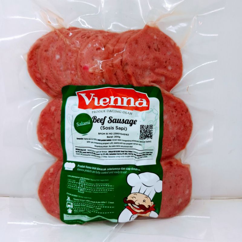 Jual Vienna Beef Salami 200 Gr Shopee Indonesia
