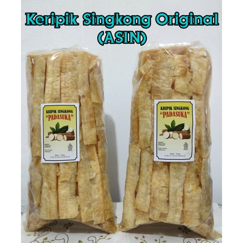 Jual Keripik Singkong Padasuka Original Asin 700gr Shopee Indonesia