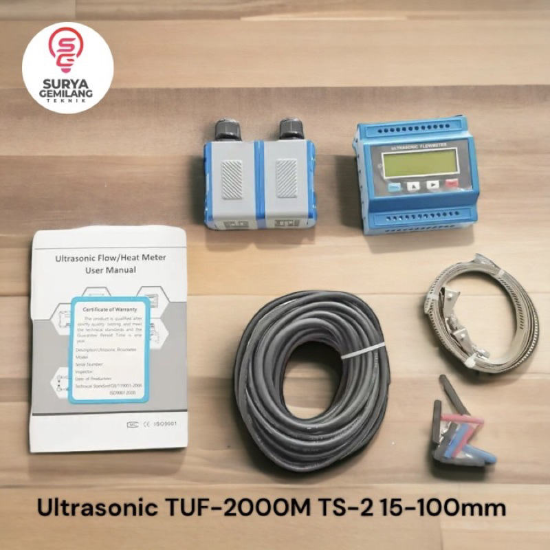 Jual Ultrasonic Flow Meter 15-100mm TS-2 TUF2000M Flowmeter TUF-2000M ...