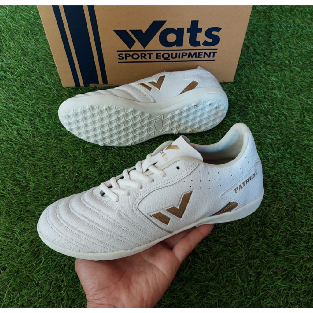 Jual COD Sepatu Mini Soccer Futsal Kulit Wats Patriot Turf Gerigi Shopee Indonesia