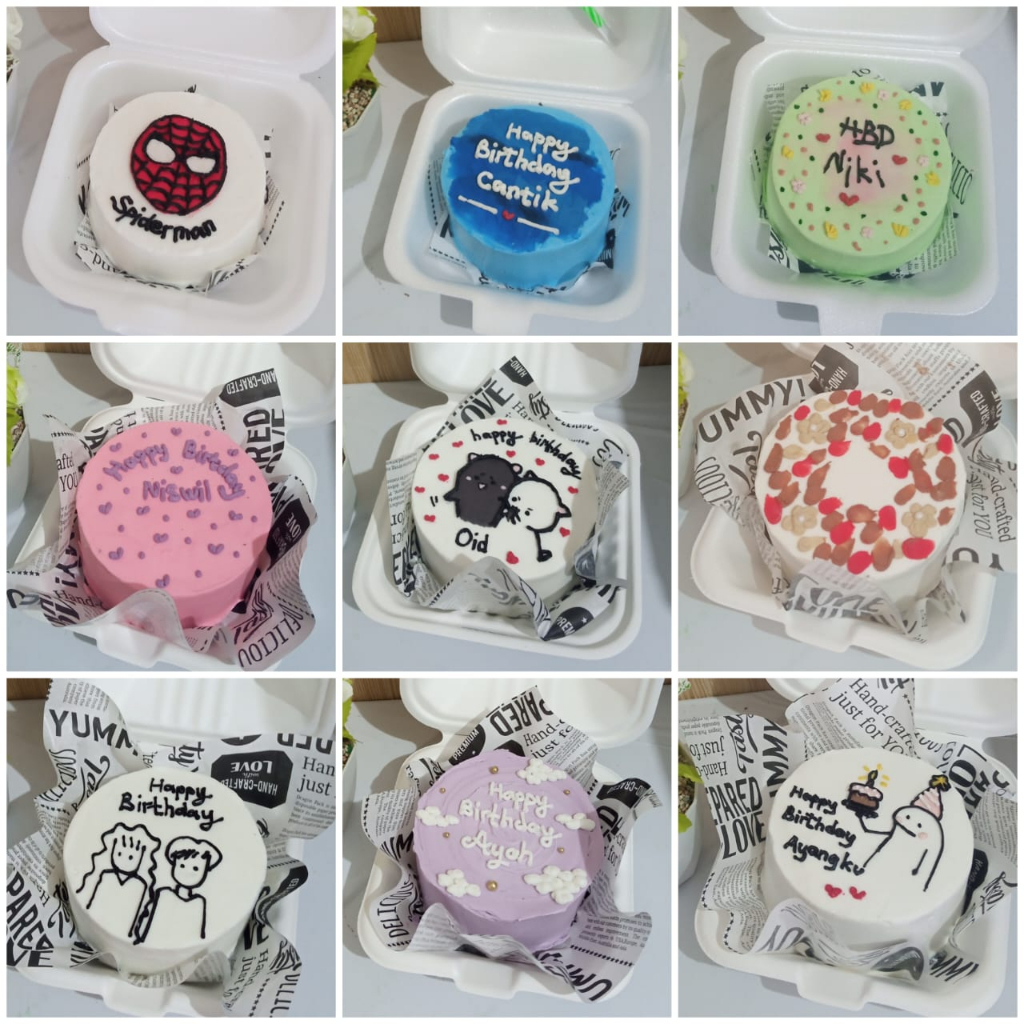 Jual SEVIM CAKE Korean Bento Cake D 10 cm Custom Bento Cake