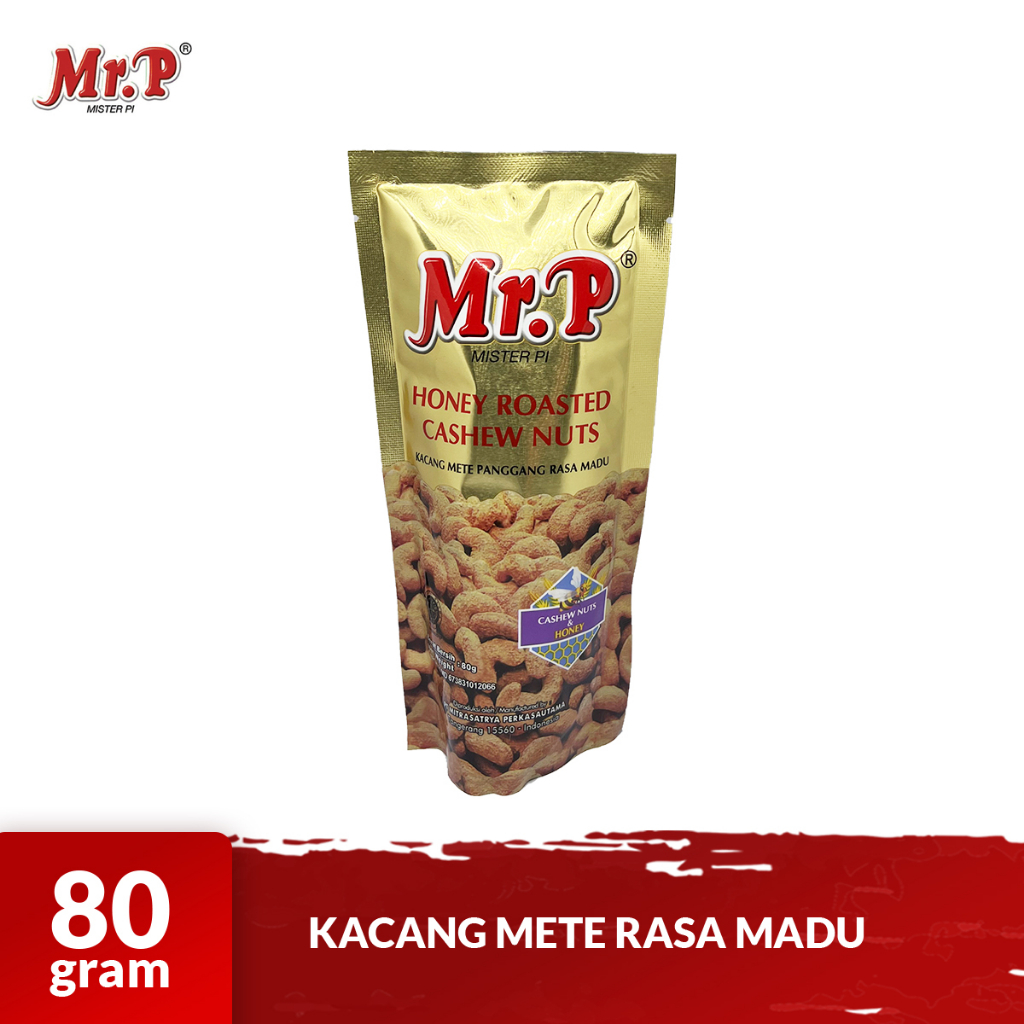 Jual Mr P Kacang Mete Panggang Varian Rasa Honey Gr Shopee Indonesia