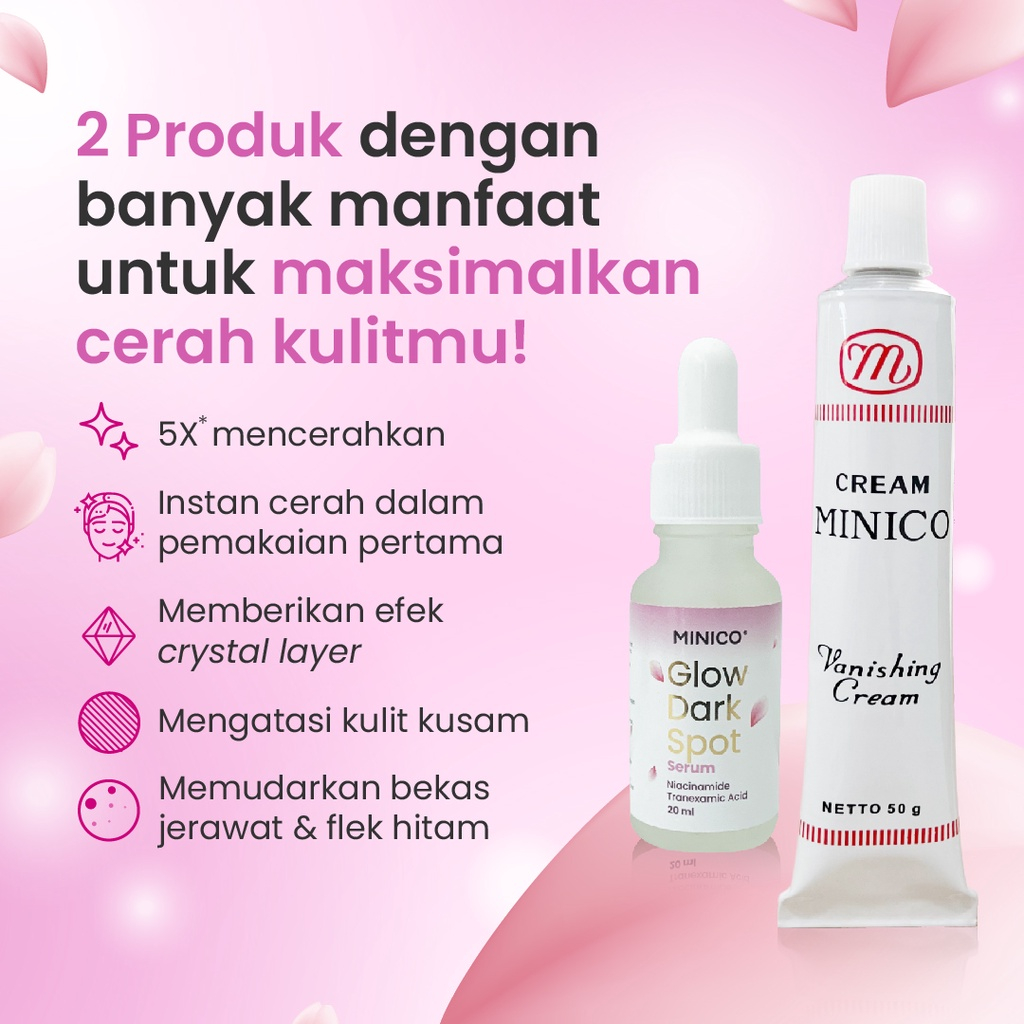 Jual MINICO GLOW SERIES | MINICO GLOW SERUM | MINICO CREAM | Shopee ...