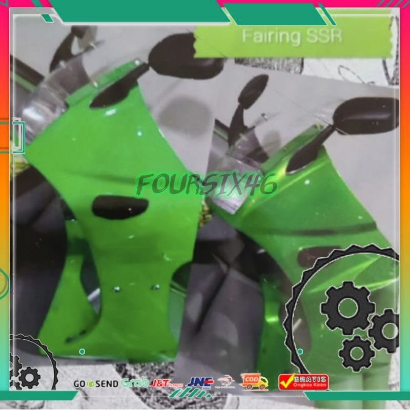 Jual fairing ninja r ssr bahan plastik copy ori fering ssr bodi fering
