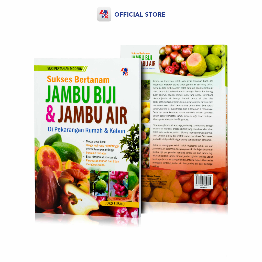 Jual Buku Seri Pertanian Modern Sukses Bertanam Jambu Biji & Jambu Air ...