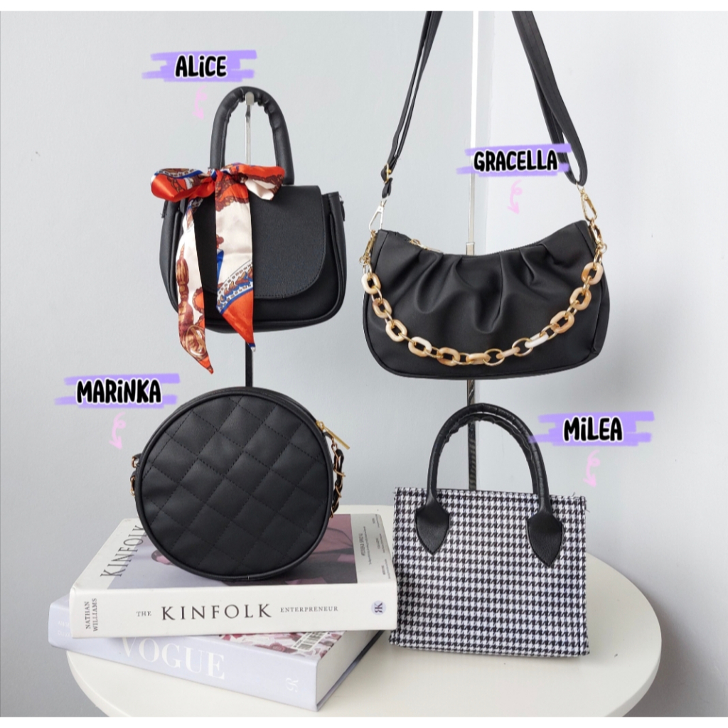 Jual Paket Hemat Tas Selempang Wanita 100 Ribu dapat 4 Tas Terbaru