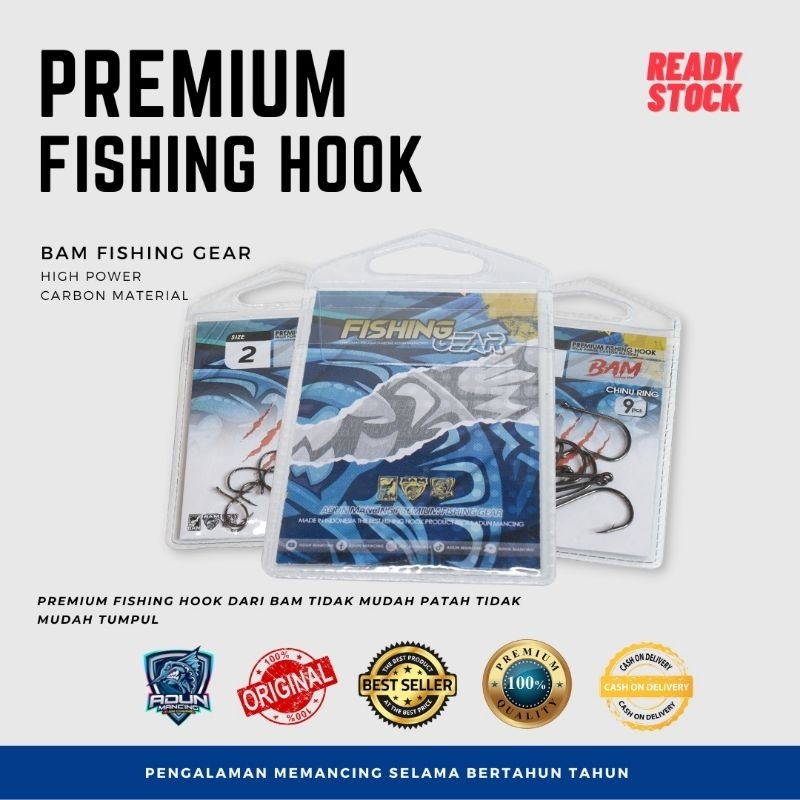 Jual Kail BAM Fishing Gear Hook Premium Adun Mancing | Shopee Indonesia
