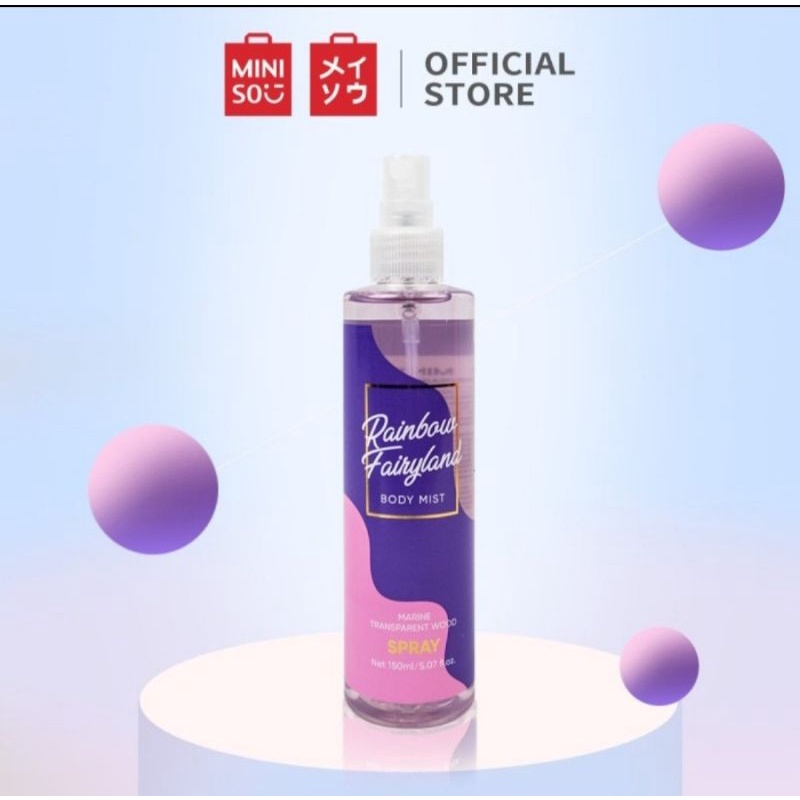 Jual Miniso Body Mist Rainbow Fairyland 150ml Spray Shopee Indonesia