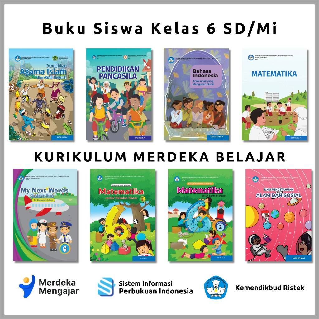 Jual BUKU KURIKULUM MERDEKA SD KELAS 6 / Buku Sekolah Dasar Penggerak ...