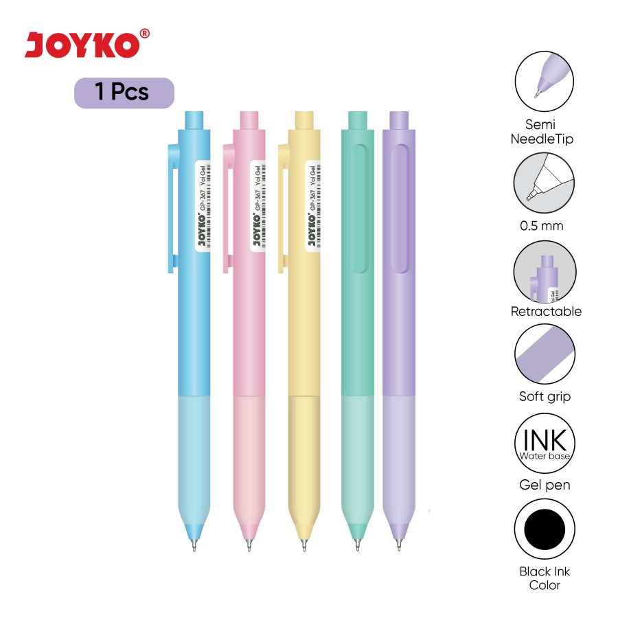 Jual Gel Pen Pulpen Pena Joyko GP367 Yoi Gel 0.5 mm Shopee Indonesia