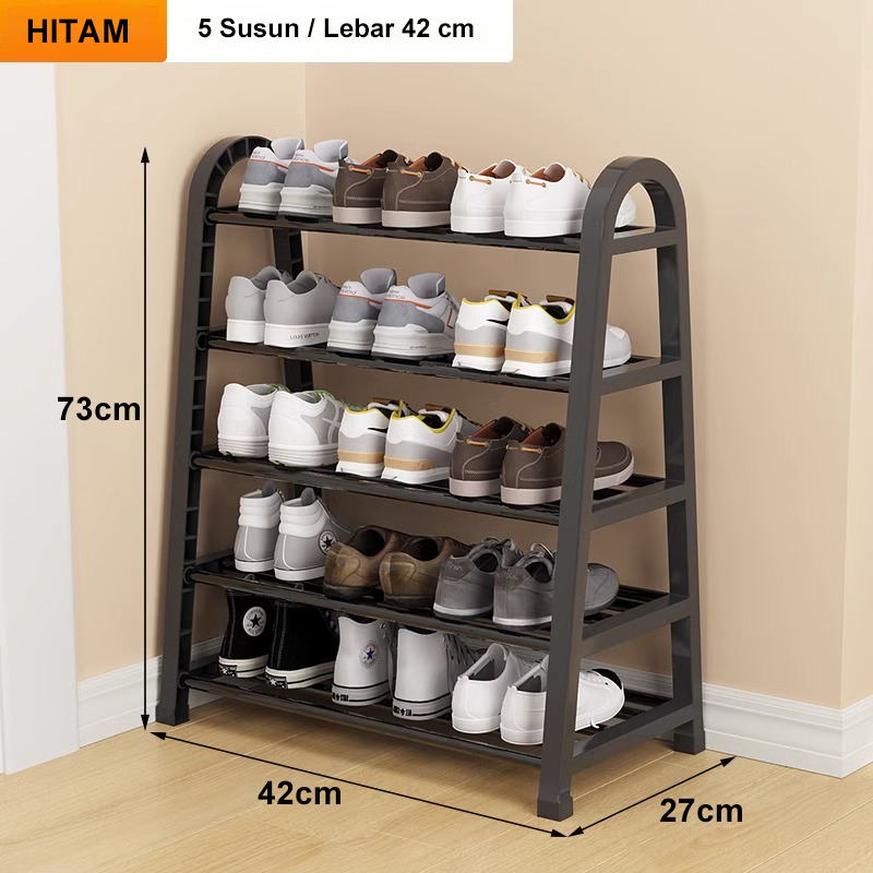 Jual Mos Mall Rak Sepatu Susun Anti Karat Shoe Rack Sandal Holder Rak