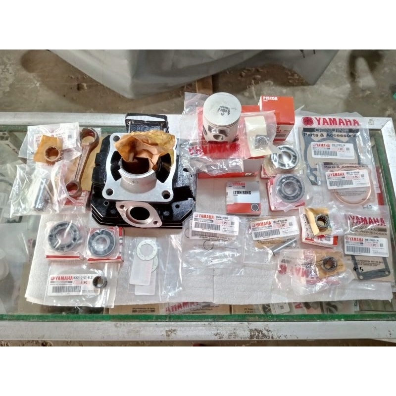 Jual set belah mesin semi lengkap blok YP1+piston kit+paken+Bering ...