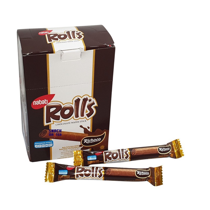 Jual RICHEESE Nabati WAFER ROLLS BOX ISI 20 pcs NABATI ROLLS MAKANAN ...