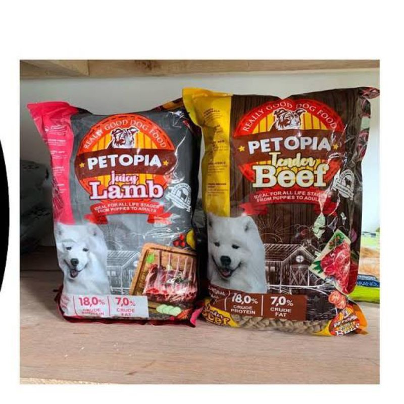 Jual Petopia Dogg Food Repack Rasa Lamb Dan Beef 1kg | Shopee Indonesia