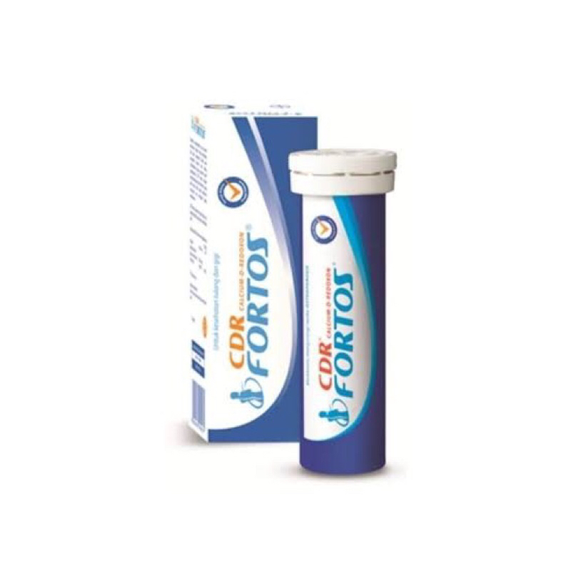 Jual CDR Fortos tube isi 10 | CDR Fortos Effervescent | CDR Biru | CDR ...