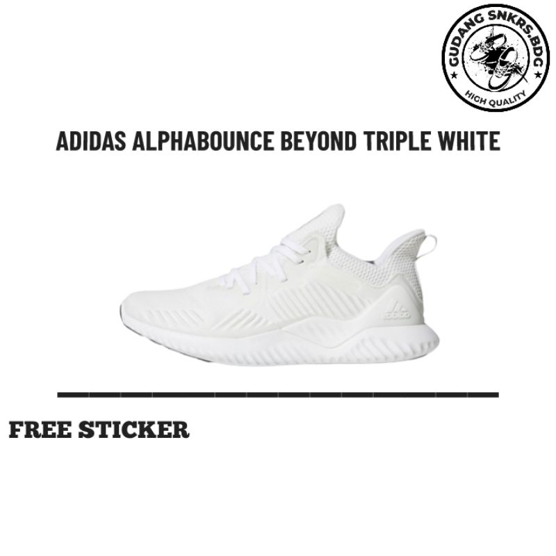 running shoes alphabounce beyond triple white
