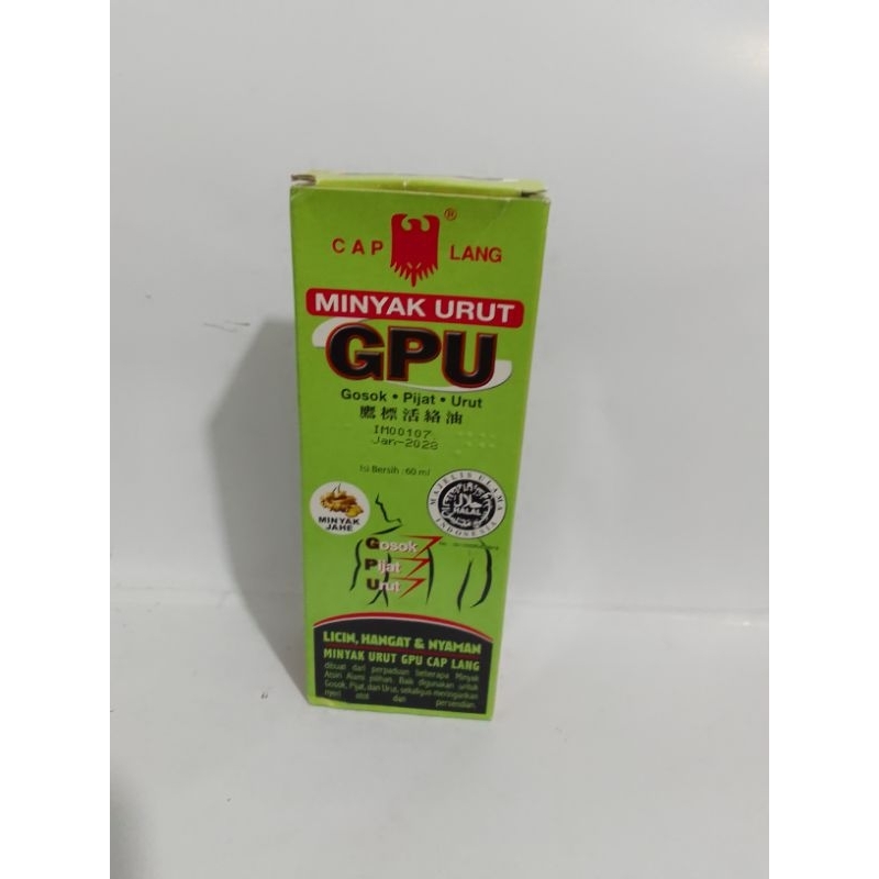 Jual MINYAK URUT GPU JAHE 60 ml | Shopee Indonesia