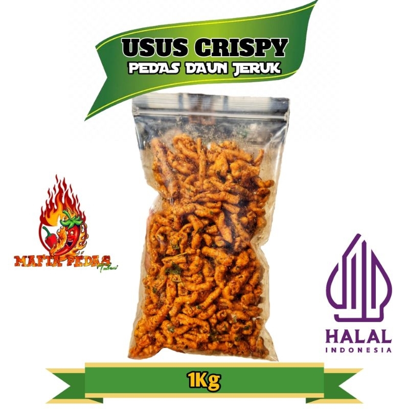 Jual Usus Crispy Kripik Usus Pedas Daun Jeruk 1kg Shopee Indonesia