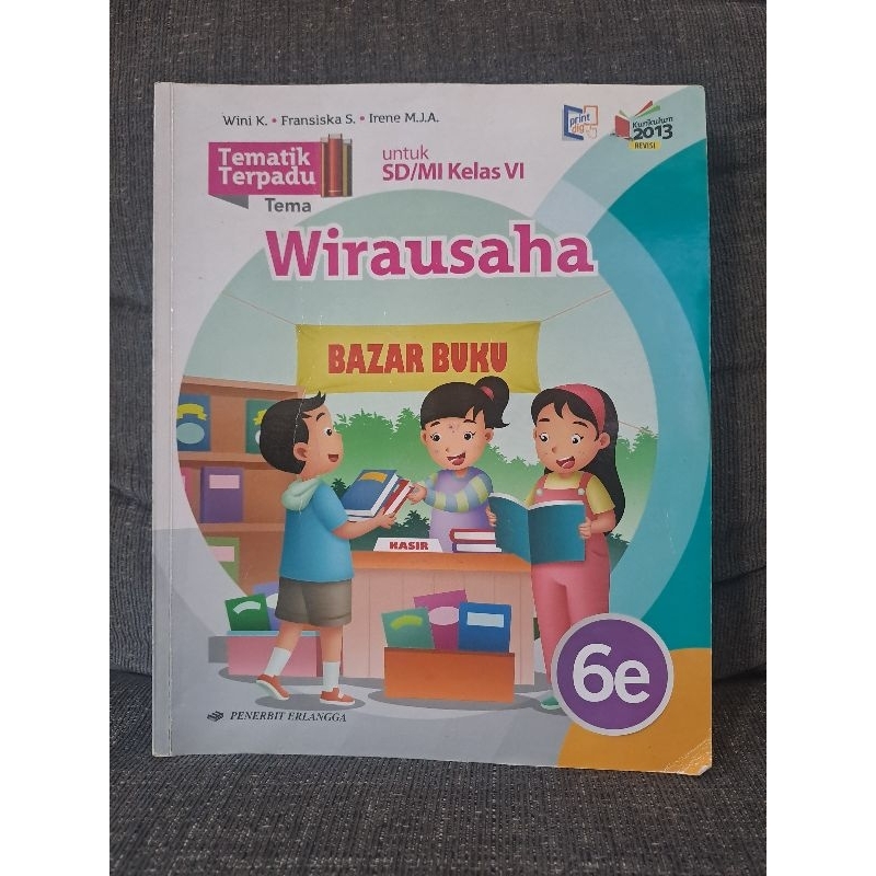 Jual Buku Tematik Terpadu Erlangga Kelas VI 6 6e | Shopee Indonesia