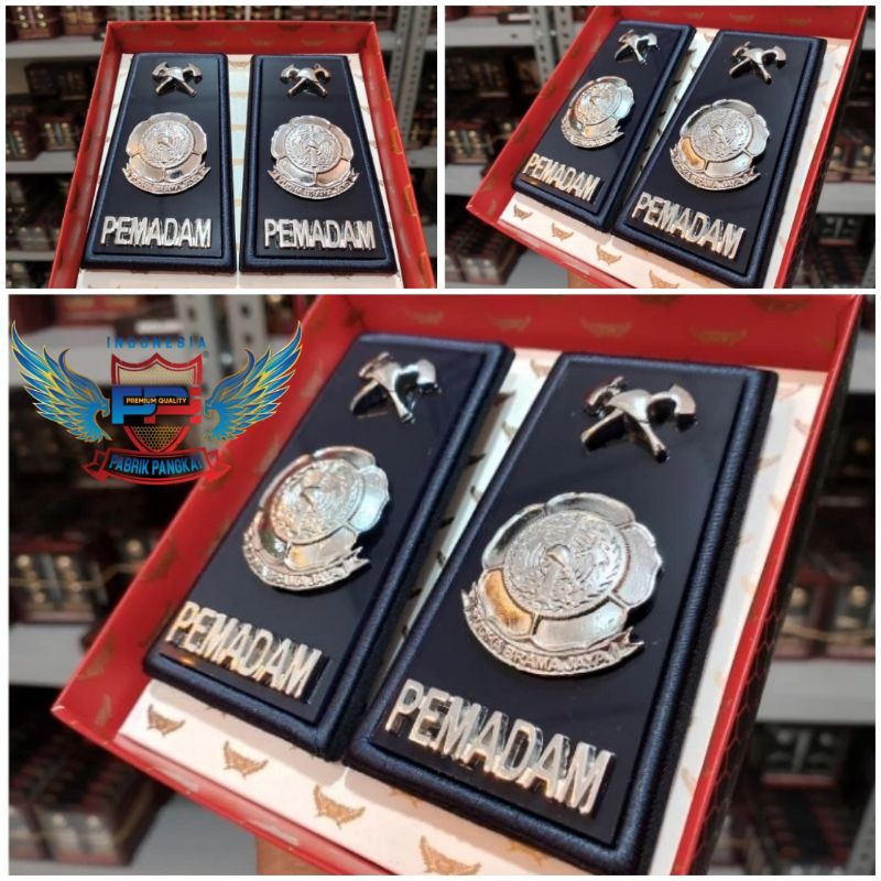 Jual Pangkat Pdh Pemadam / Damkar SMA Kain Logam Exclusive | Shopee ...