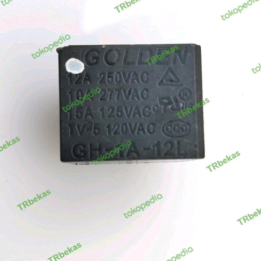 Jual Relay GOLDEN GH-1A-12L Relay 12vdc contact 12a 250vac | Shopee ...