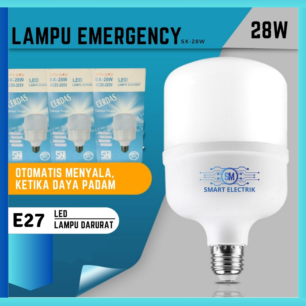 Jual Sm Lampu Emergency Sx Watt Lampu Led Magic Disentuh Nyala Lampu