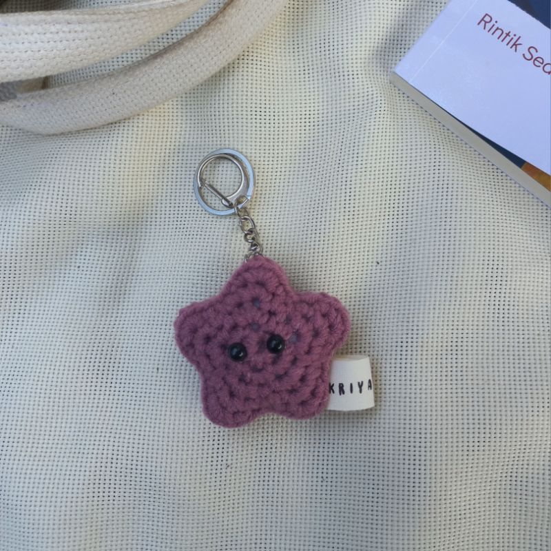 Jual Crochet Cute Star Keychain | Shopee Indonesia