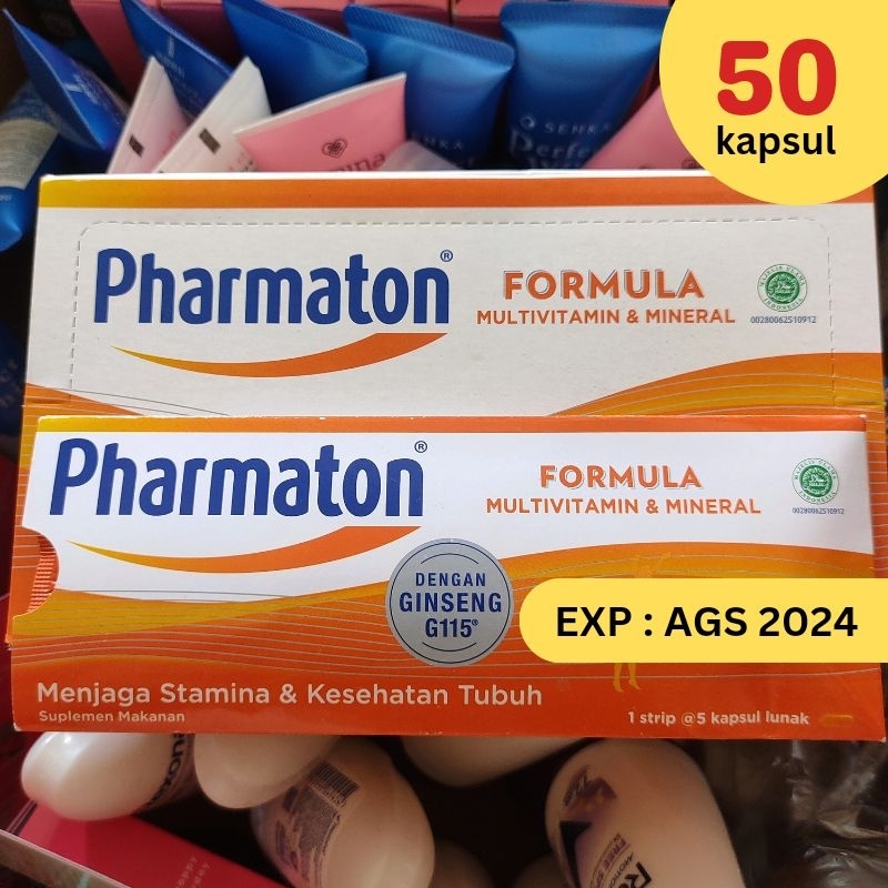 Jual Pharmaton ORIGINAL Formula 1 Box 50s Multivitamin Jaga Stamina