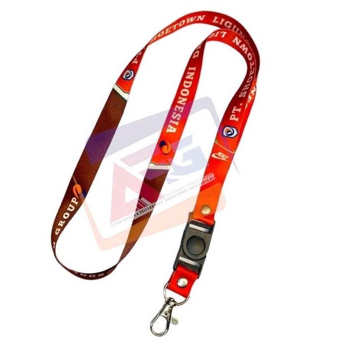 Jual CETAK LANYARD CUSTOM SATUAN, TALI LANYARD ID CARD CUSTOM PRINTING SUBLIN 2CM 2 SISI FULL