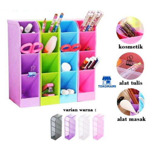 Jual Rak Mini 4 Sekat / Tempat Penyimpanan ATK Pena Pensil Pulpen ...