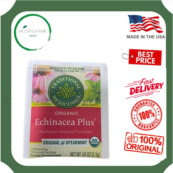 Jual Traditional Echinacea Plus Original With Spearmint Teh 1 Sachet Shopee Indonesia