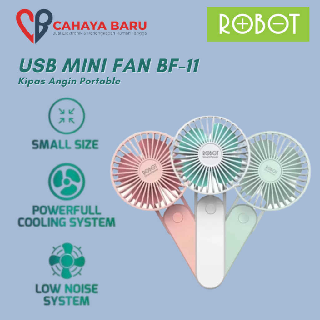 Jual ROBOT RT-BF11 Fortable USB Mini Fan | Shopee Indonesia