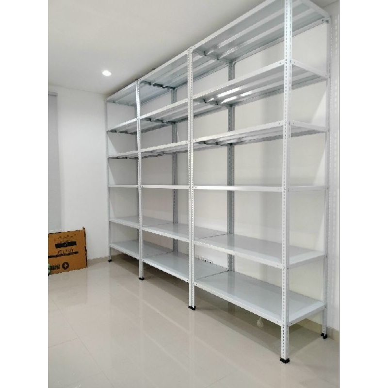 Jual Rak Besi Siku REAL TEBAL Uk.L30xP120x250 6 Susun | Shopee Indonesia