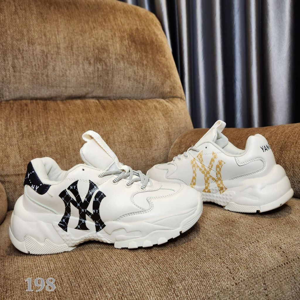 Jual Sepatu MLB Sneakers Korea BigBall Chunky Mono LT New York Yankees