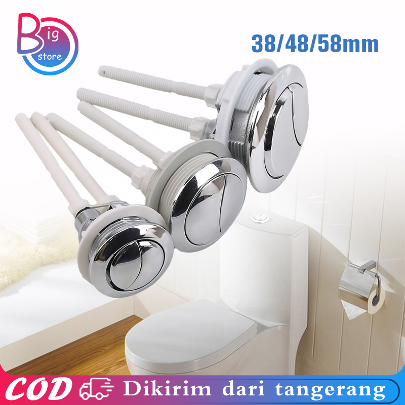 Tombol Kloset Duduk Universal Tombol Toilet Duduk 38/48/58mm Pencetan Closet Duduk Part Tombol Closet Toilet