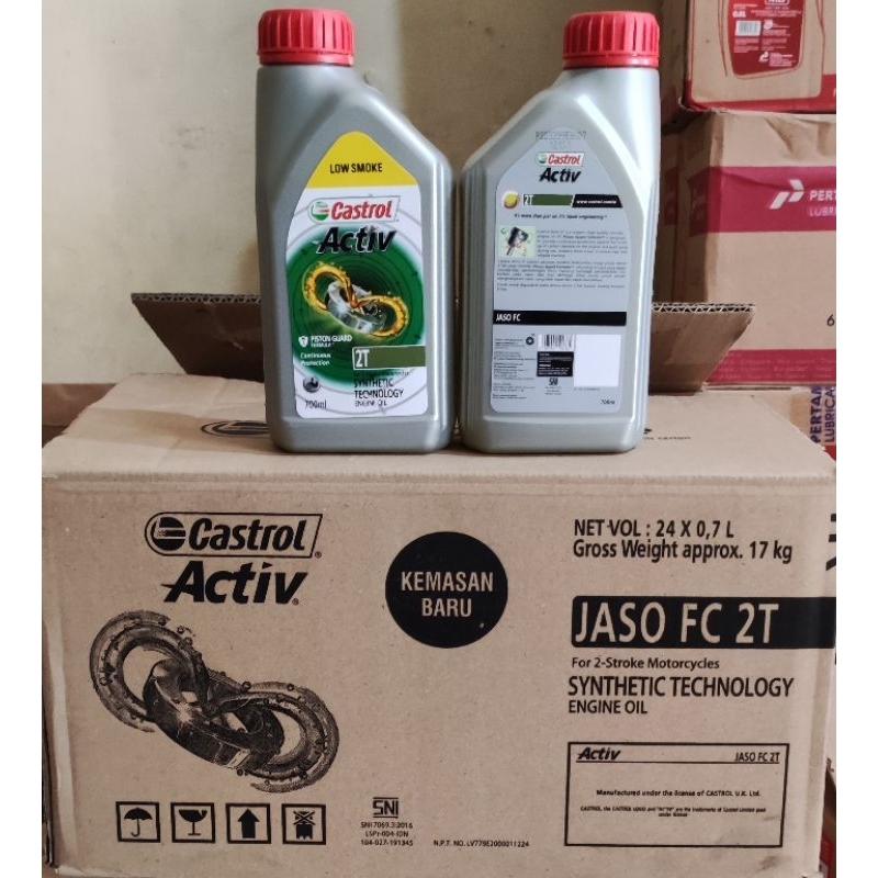 Jual Oli Castrol 2T..Oli Samping Castrol 0.7L 1 Dus | Shopee Indonesia