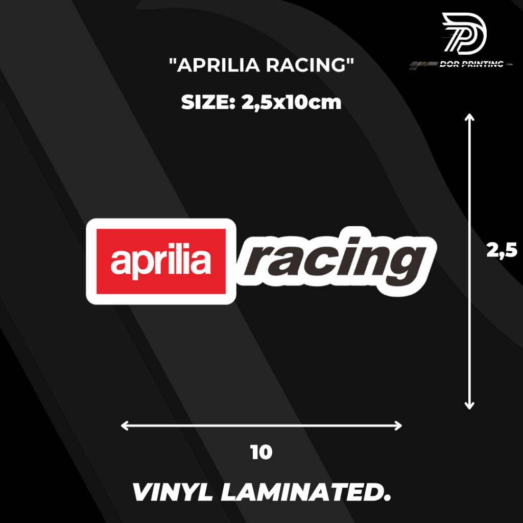 Jual STICKER/ APRILIA RACING VIRALL KEREN LOGO APRILIA RACING Shopee