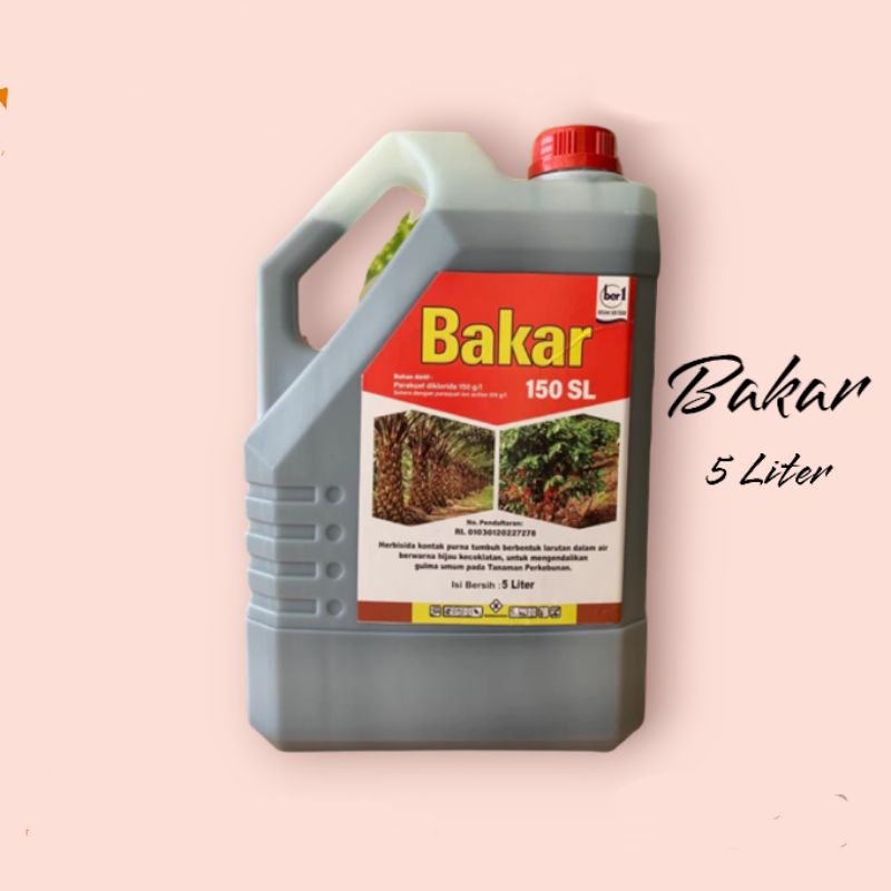 Jual Bakar 150 Sl Kemasan 5 Liter Herbisida Kontak Racun Rumput Liar