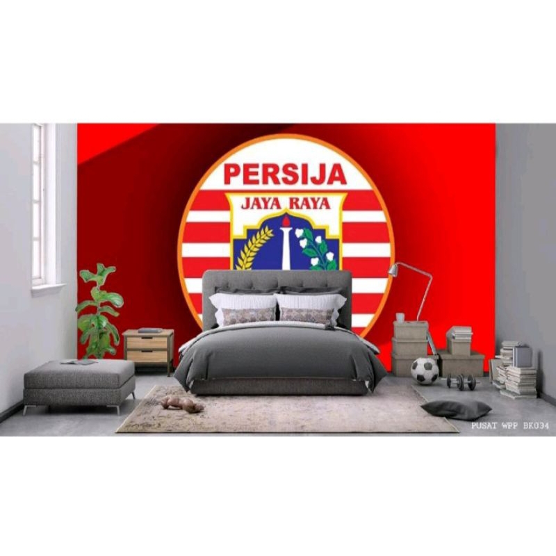 Jual Stiker Dinding / wallpaper Dinding persija ,stiker dinding bola 3d