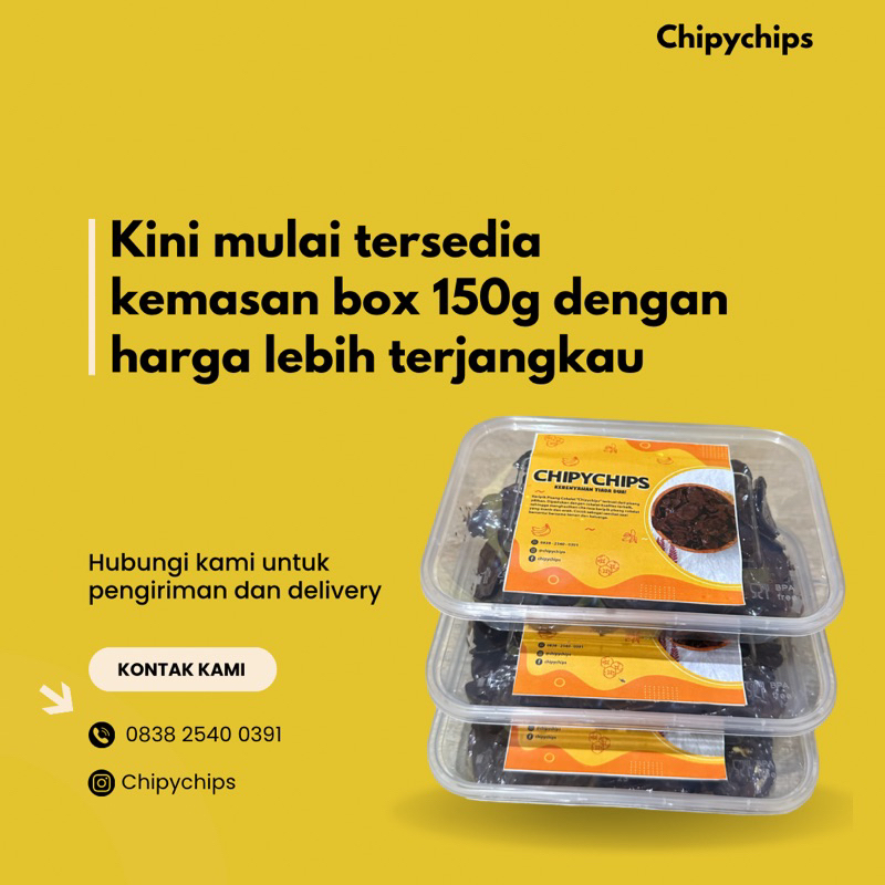 Jual Keripik Pisang Coklat Lumer Chipychips 100gr Shopee Indonesia