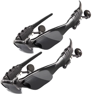 Kacamata Bluetooth Stereo Musik MP3 Handsfree Full Bass Jernih