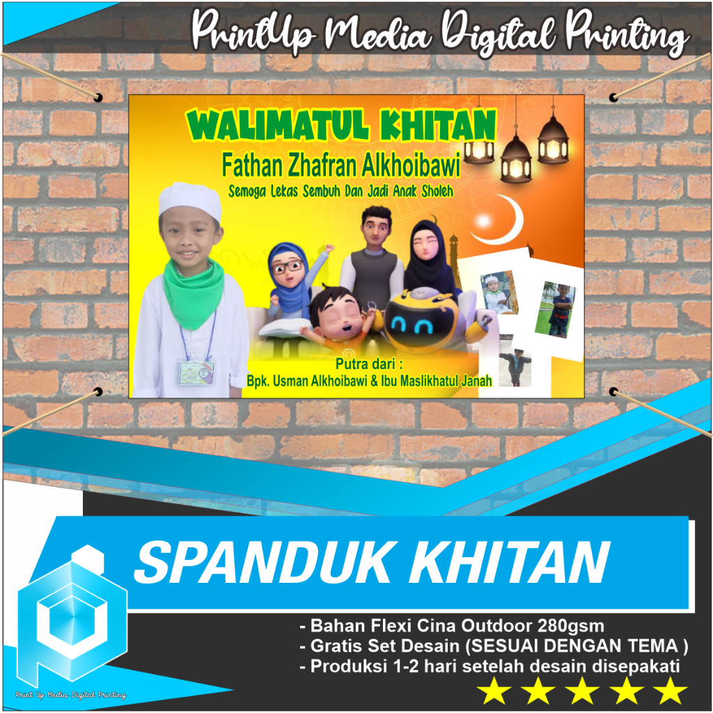 Jual CETAK SPANDUK BANNER BALIHO WALIMATUL KHITAN | Shopee Indonesia