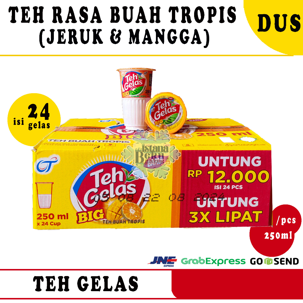 Jual Teh Gelas Big Tropis 250ml Karton Shopee Indonesia 2747